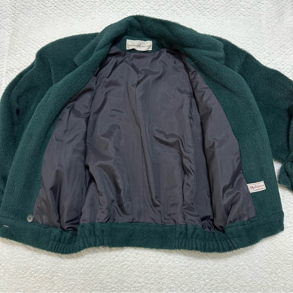 The Peruvian Connection Alpaca & Wool Dark Green Jacket Vintage - Picture 5 of 13